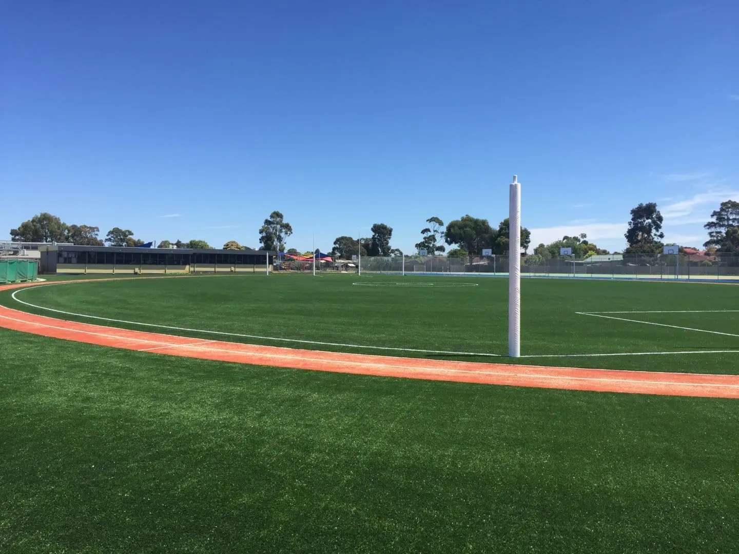 Before TigerTurf, the oval was generally unplayable for much of the school year