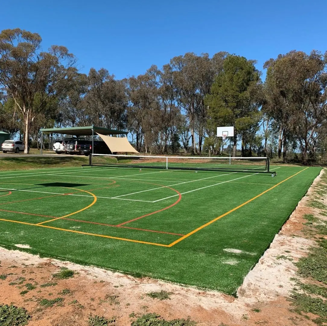 A colourful multi-sport court brings many more benefits than simply replacing the old surface
