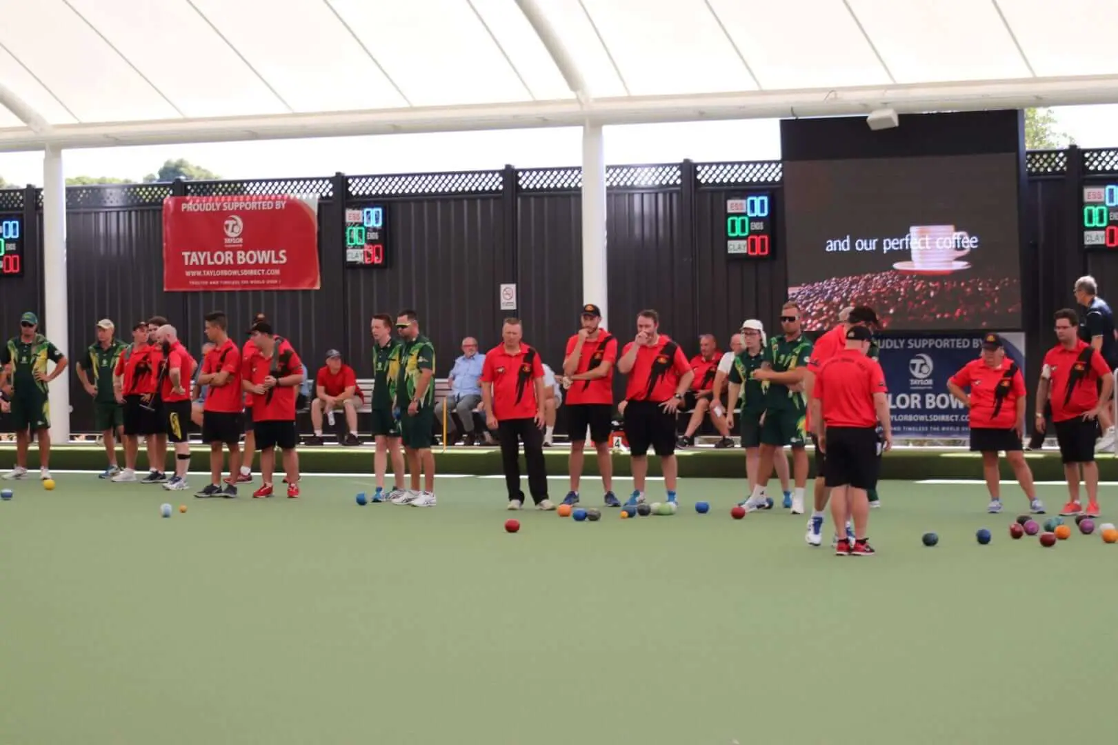 International standard TigerWeave green for the Dandenong Bowling Club 