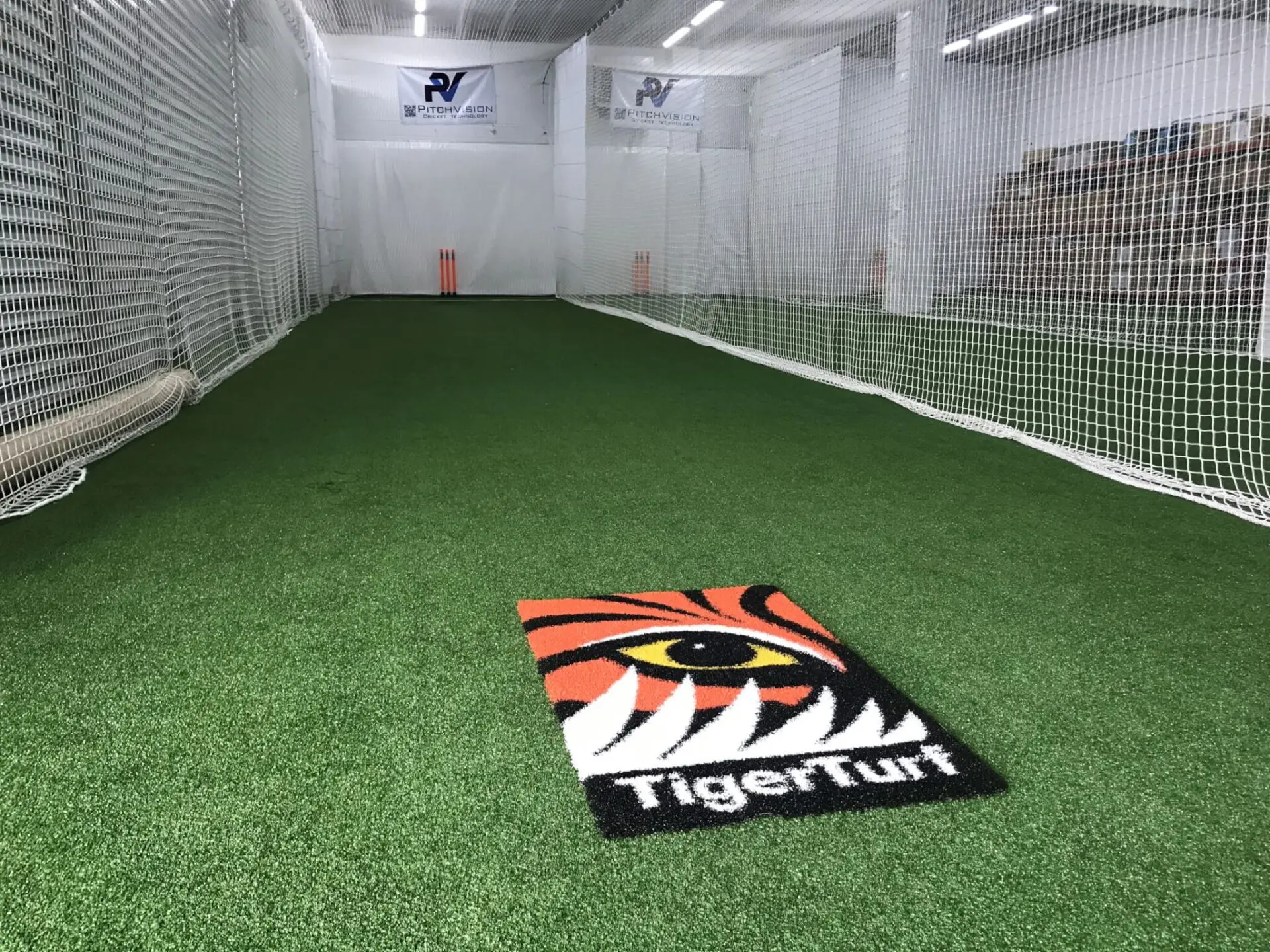 TigerTurf Premier Indoor cricket wickets meet all fire regulations 