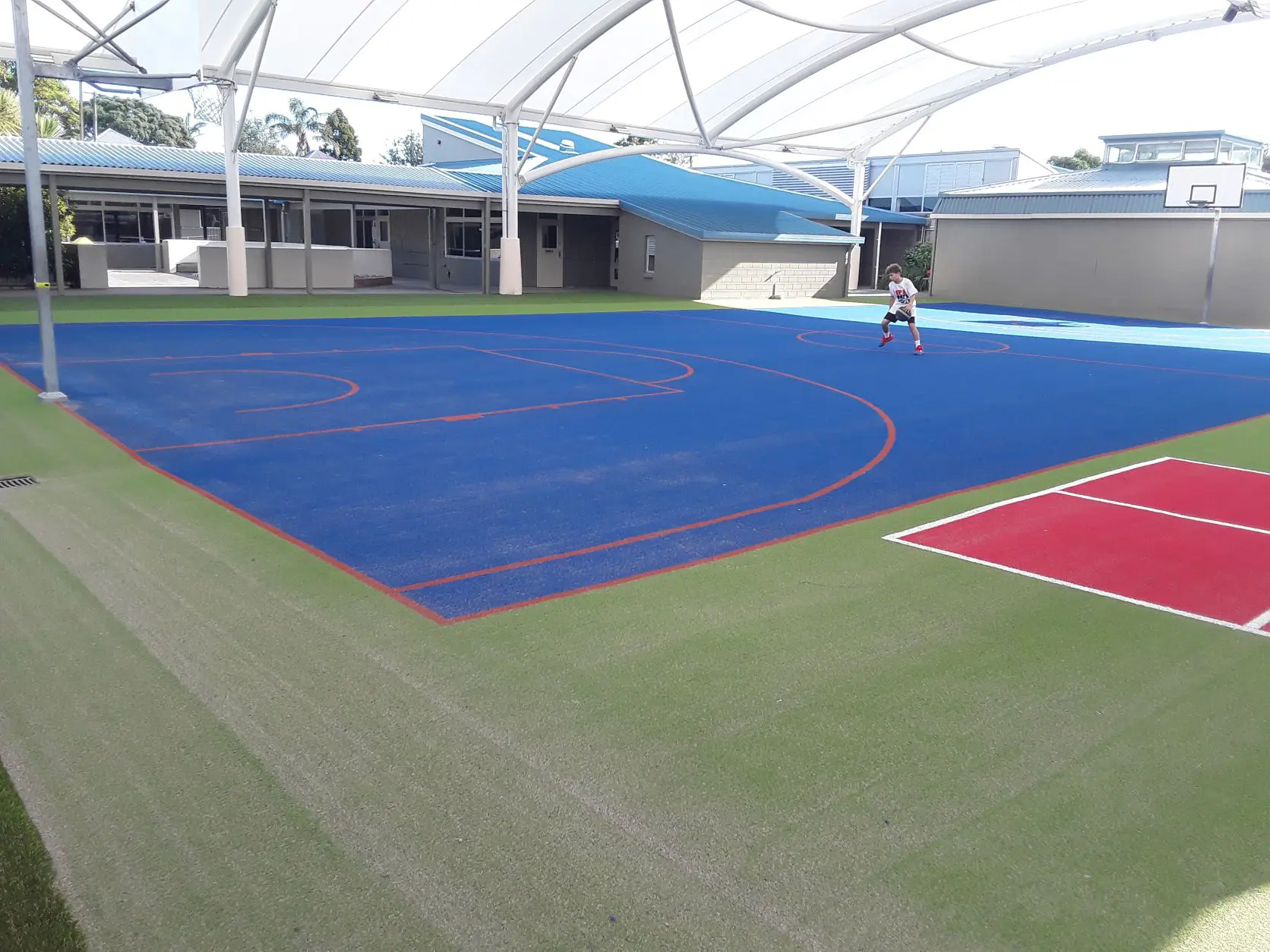 TigerTurf Trophy all-weather multi-sport court for games, Netball, Basketball and more