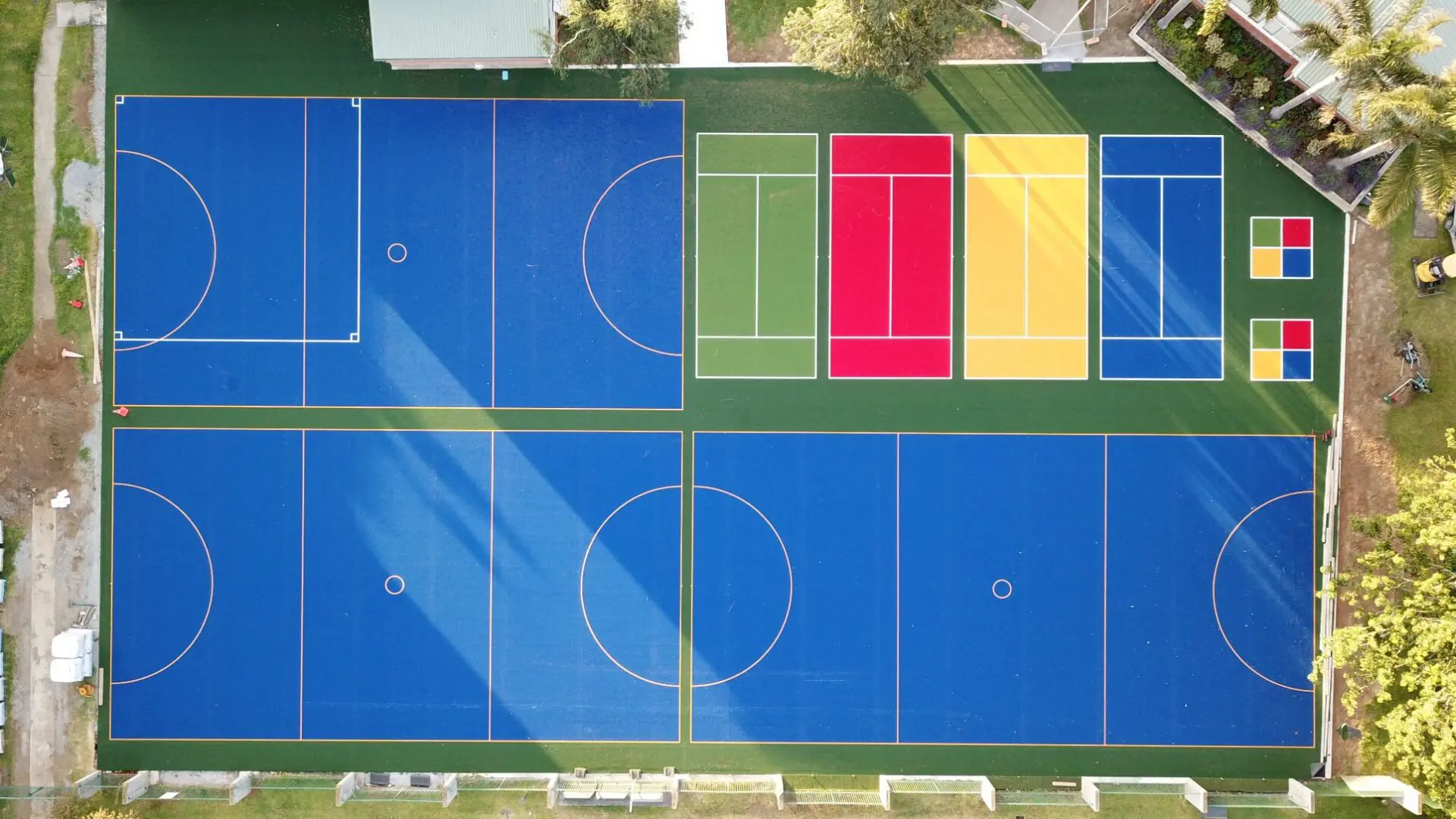 Check Out Puhinui School’s functional multi-coloured multi-sports field