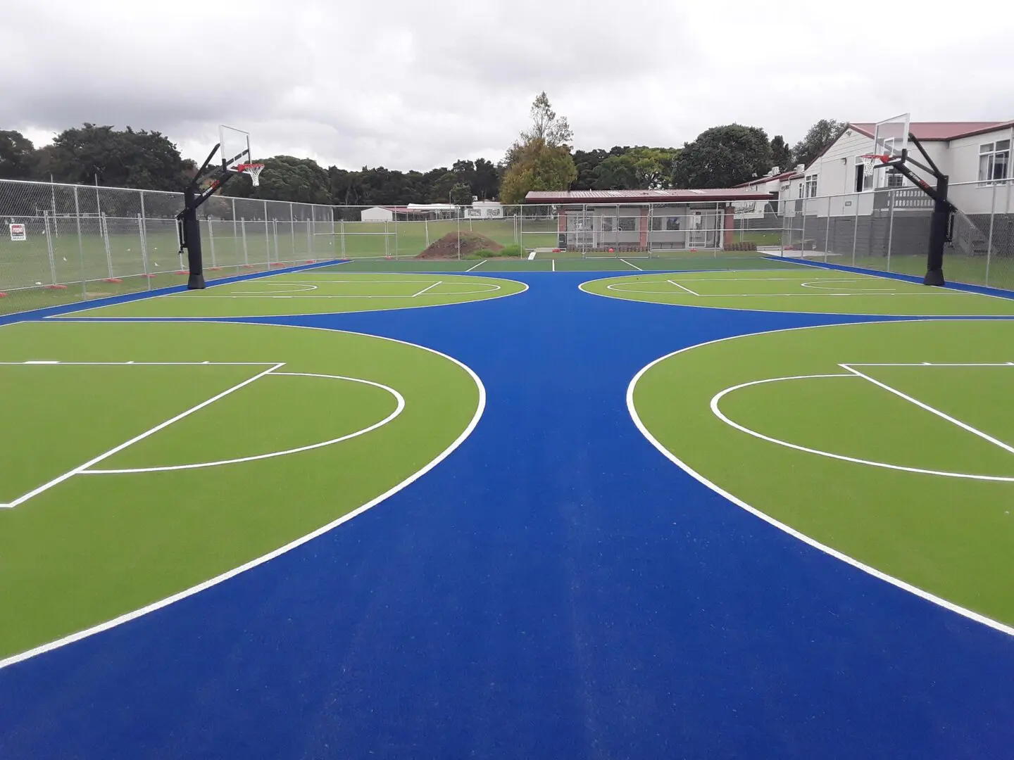 Pukekohe High School Advantage Volleyball and Basketball Court