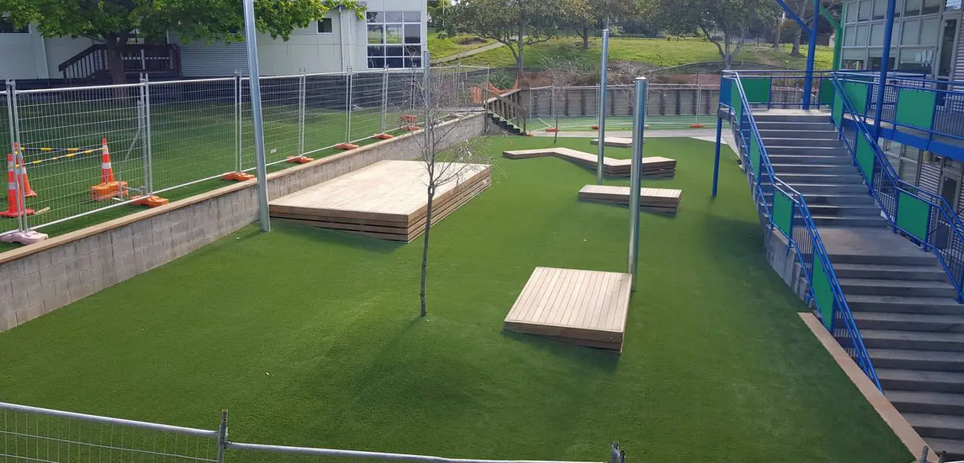 TigerTurf turns damp, unused areas into durable, multi-functional, all-weather lawns 