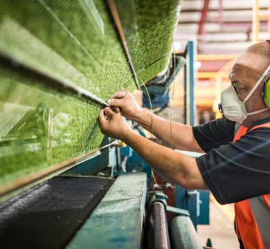 How High-Quality Synthetic Grass is Made 9 Tufting