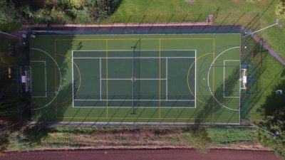 Soccer field with TigerTurf TigerWeave