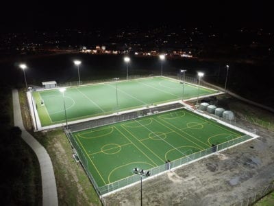 Metro Park Hockey with Lumosa LED Lighting