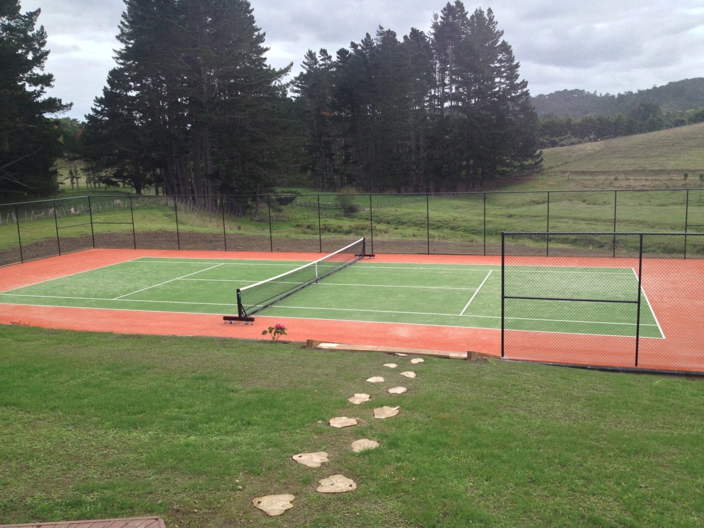 Synthetic grass Tennis court